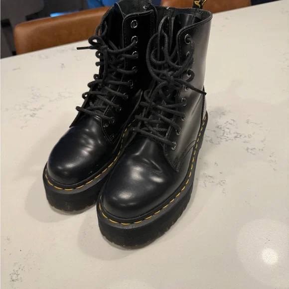 Dr. Martens Black Platform Boots doc martens Jadon boots - Picture 9 of 10